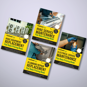 HVAC - Plumbing - Electrical Flat Rate Pricing Books COMBO